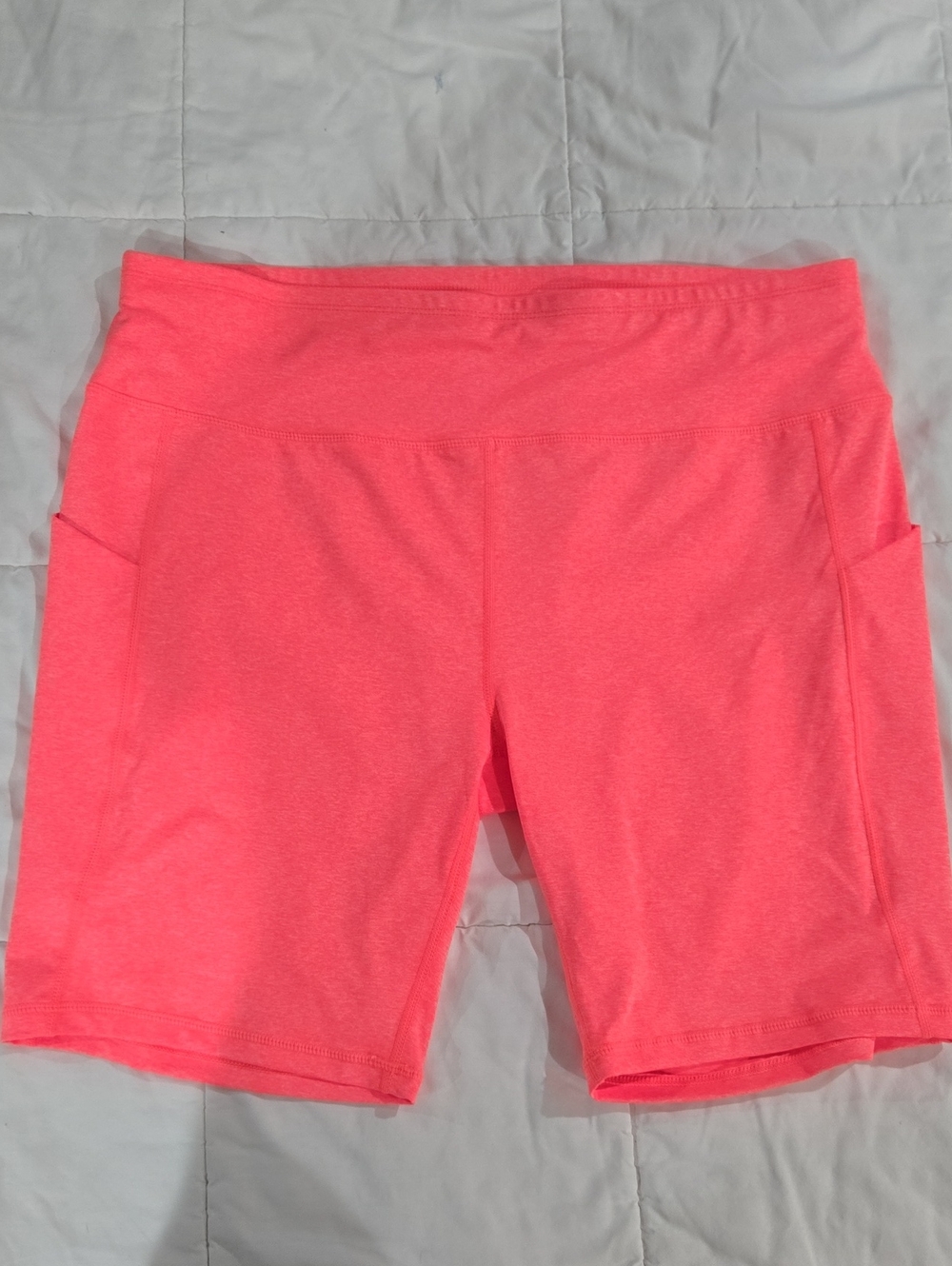 Amazon Women’s High-Waist Bike Shorts in Neon Pink